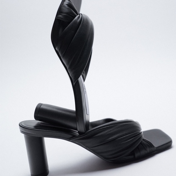 ZARA Quilted Leather Mules - Picture 4 of 6